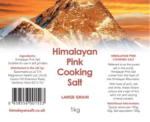 Himalayan Cooking Salt- Large Grain 10Kg