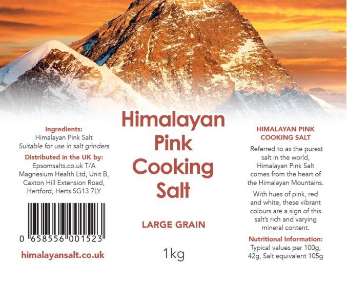 Himalayan Cooking Salt- Large Grain 5Kg