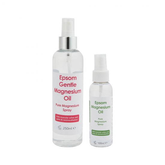 Epsom Magnesium Oil Twin Pack 250ml Gentle - 100ml Full Strength