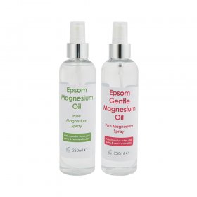 Epsom Magnesium Oil 250ml Twin Pack 1 Gentle - 1 Full Strength