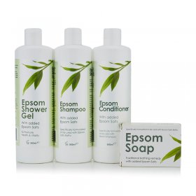 Epsom Shampoo, Soap, Shower Gel & Conditioner