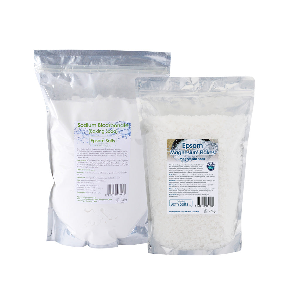 3.6kg Sodium Bicarbonate &amp; 2.5kg Magnesium Flakes Bundle Deal