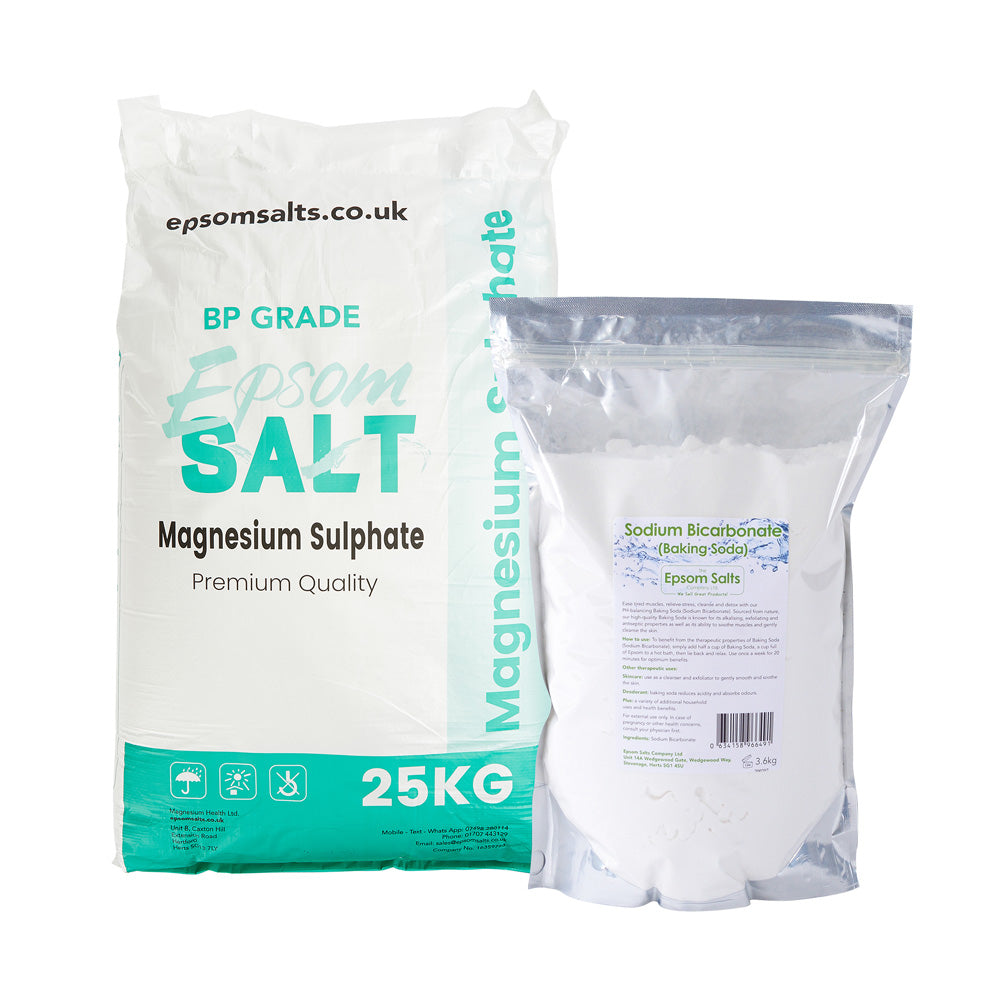 25Kg Epsom Salts – 3.6Kg Sodium Bicarbonate
