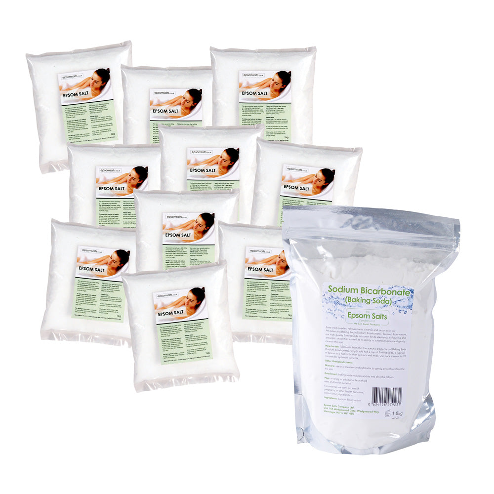 10Kg Epsom Salts – 1.8Kg Sodium Bicarbonate