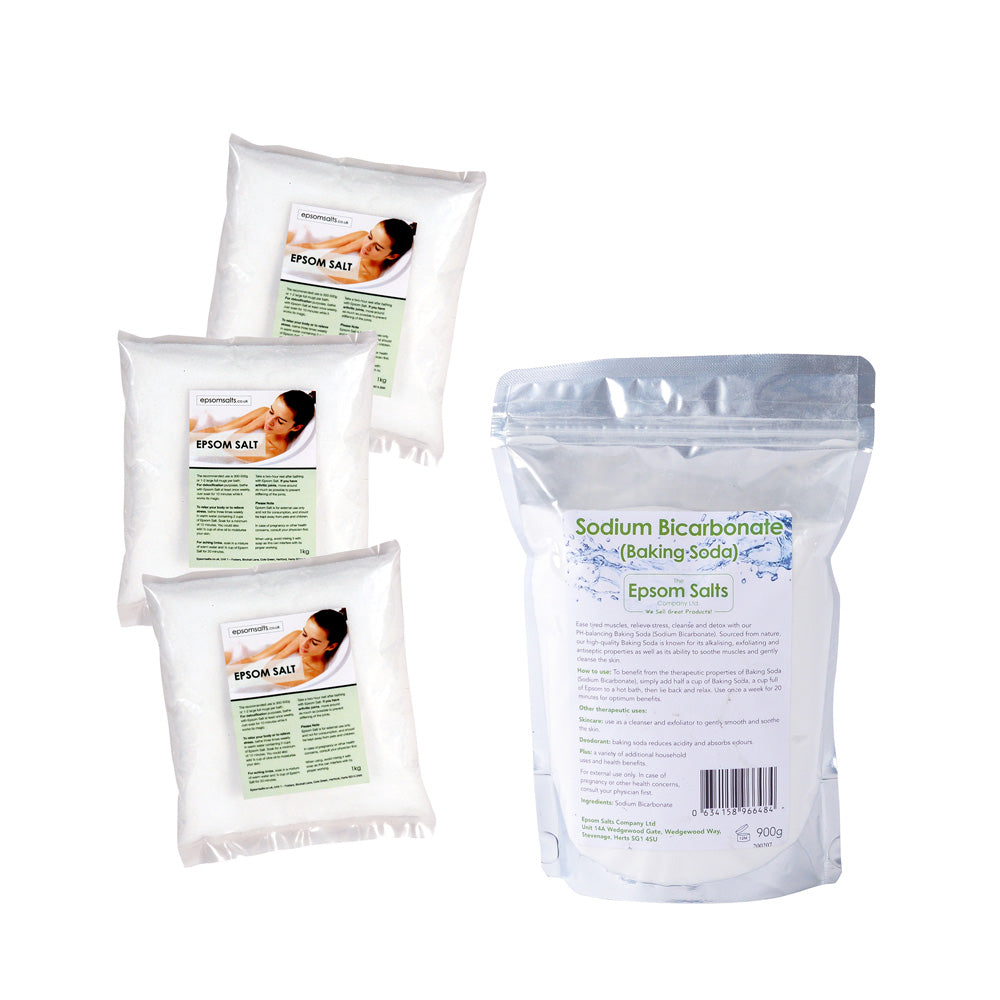 3Kg Epsom Salts – 900gms Sodium Bicarbonate