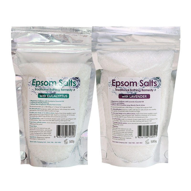 Epsom Salts + Eucalyptus & Epsom Salts + Lavender