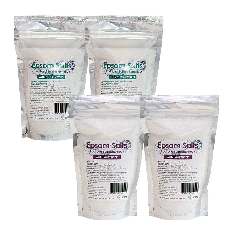 Epsom Salts + Eucalyptus & Epsom Salts + Lavender