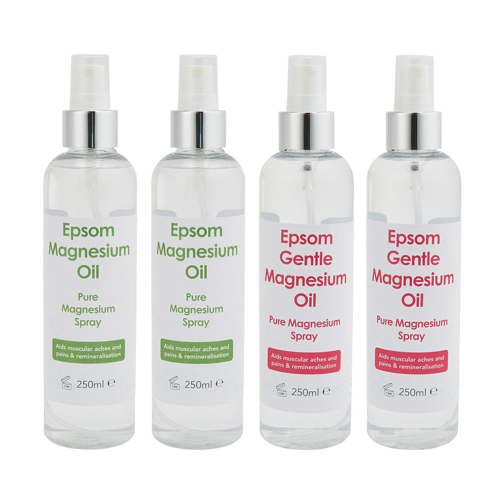 Epsom Magnesium Oil Twin Pack - Gentle & Full Strength